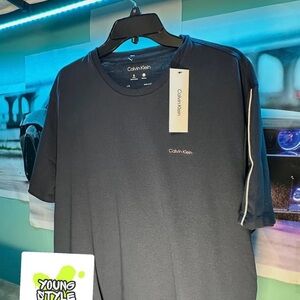 Calvin Klein Men's Dark Blue Short Sleeve Tee